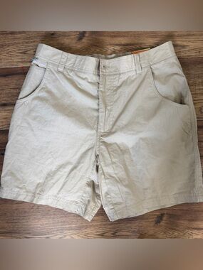 Reel Legends Mens Performance Stretch Shorts Large NWT Khaki Fishing Tech Short
